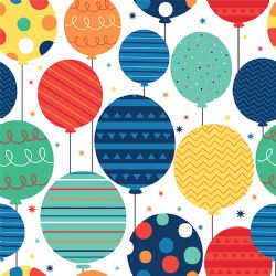 // PAPIER D'EMBALLAGE CADEAU - BALLONS DE FÊTE